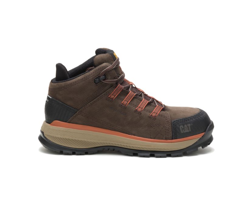 Caterpillar Utilize Waterproof Alloy Toe Argentina - Botines De Seguridad Hombre Marrones Oscuro ( 1